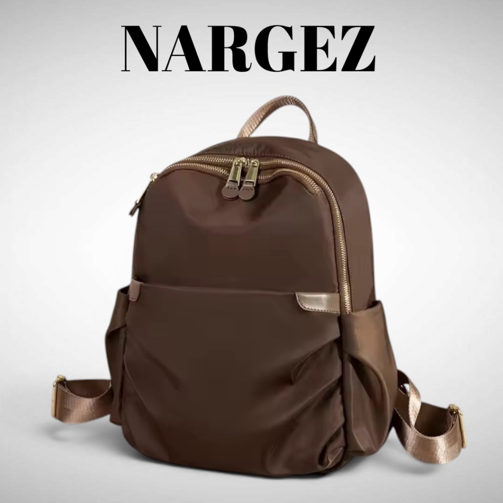 Nargez.offi.ID - Honne - Tas Ransel Wanita Nylon Anti Air | Tas Sekolah Wanita | Tas Kuliah Wanita |