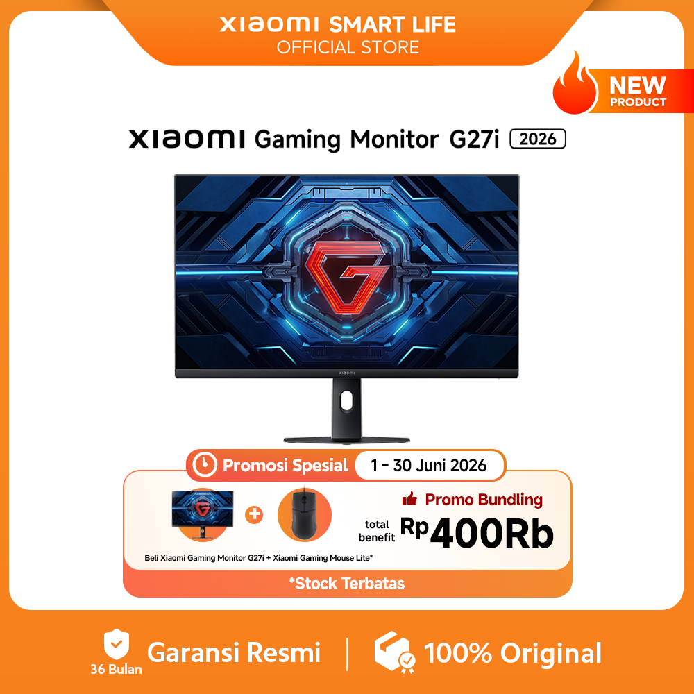 Xiaomi Gaming Monitor G27i 2026 | Faster Refresh Rate 200Hz | Fast IPS FHD Resolution | 1ms GTG Resp