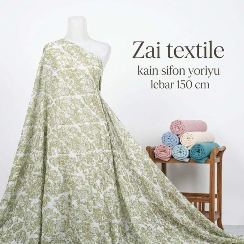 kain sifon yoriyu premium / kain sifon yoriyu motif / kain sifon yoriyu murah