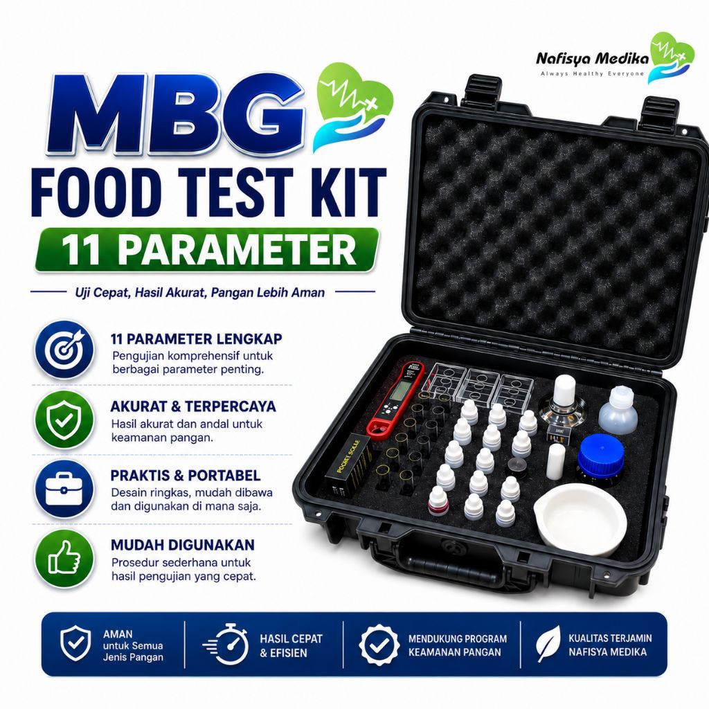 MBG Food Test Kit 11 Parameter | Alat Uji Makanan & Minuman Portable | Test Kit Formalin Boraks Keam