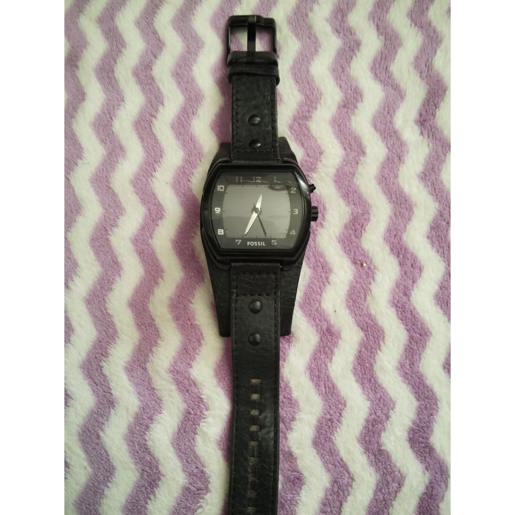 Jam tangan ossil bigtic strap kulit