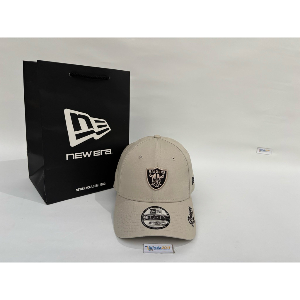 Topi NEW ERA 9Forty Q424 Bisor Script Las Vegas RAIDERS Original