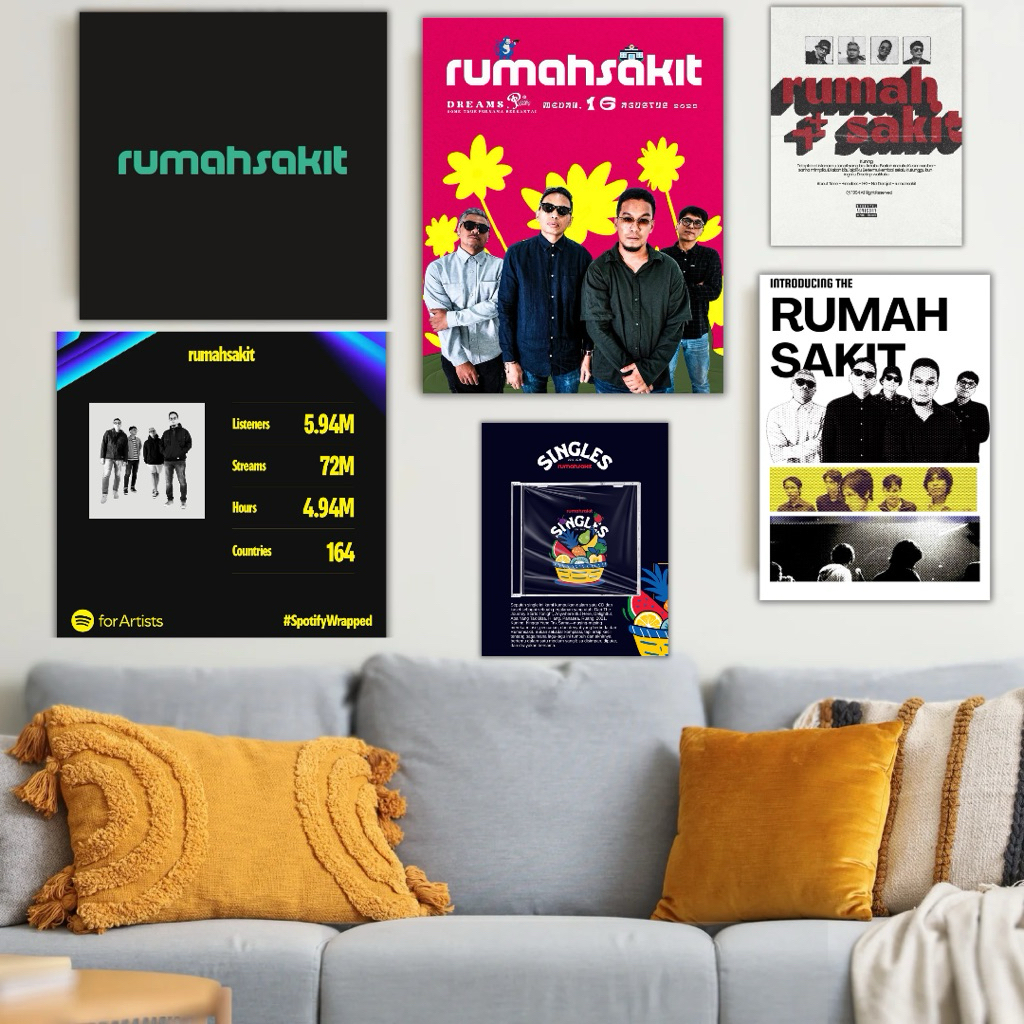 Poster Band Rumah Sakit-Hiasan Dinding