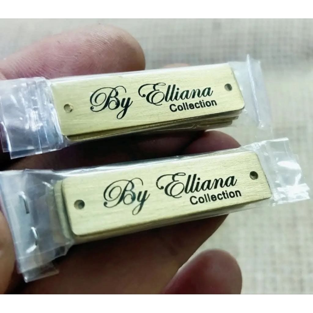 label plate custom  bahan Kuningan dan stainless