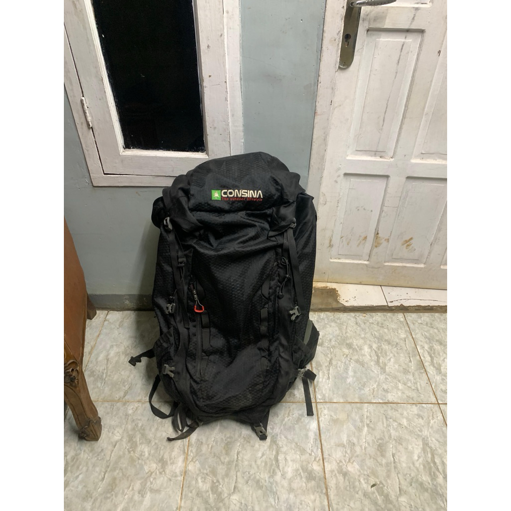 cerrier consina 90L + rain cover osprey