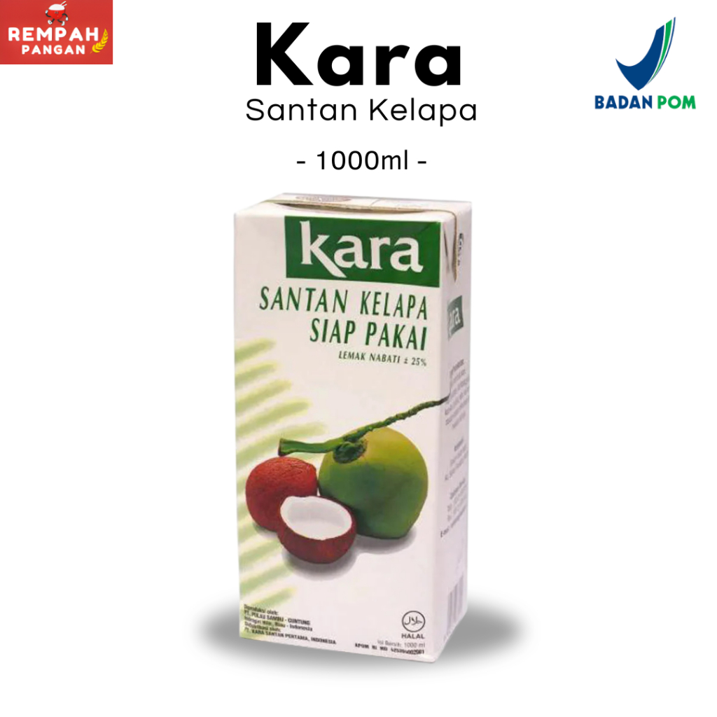 KARA Santan Kelapa 1000 ml (sudah bubblewrap/packaging aman)