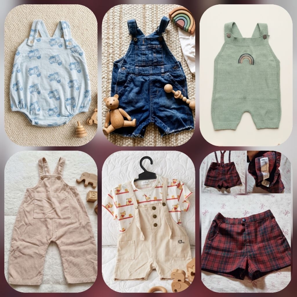 Preloved Overal Jeans Overal Rajut Anak Unisex