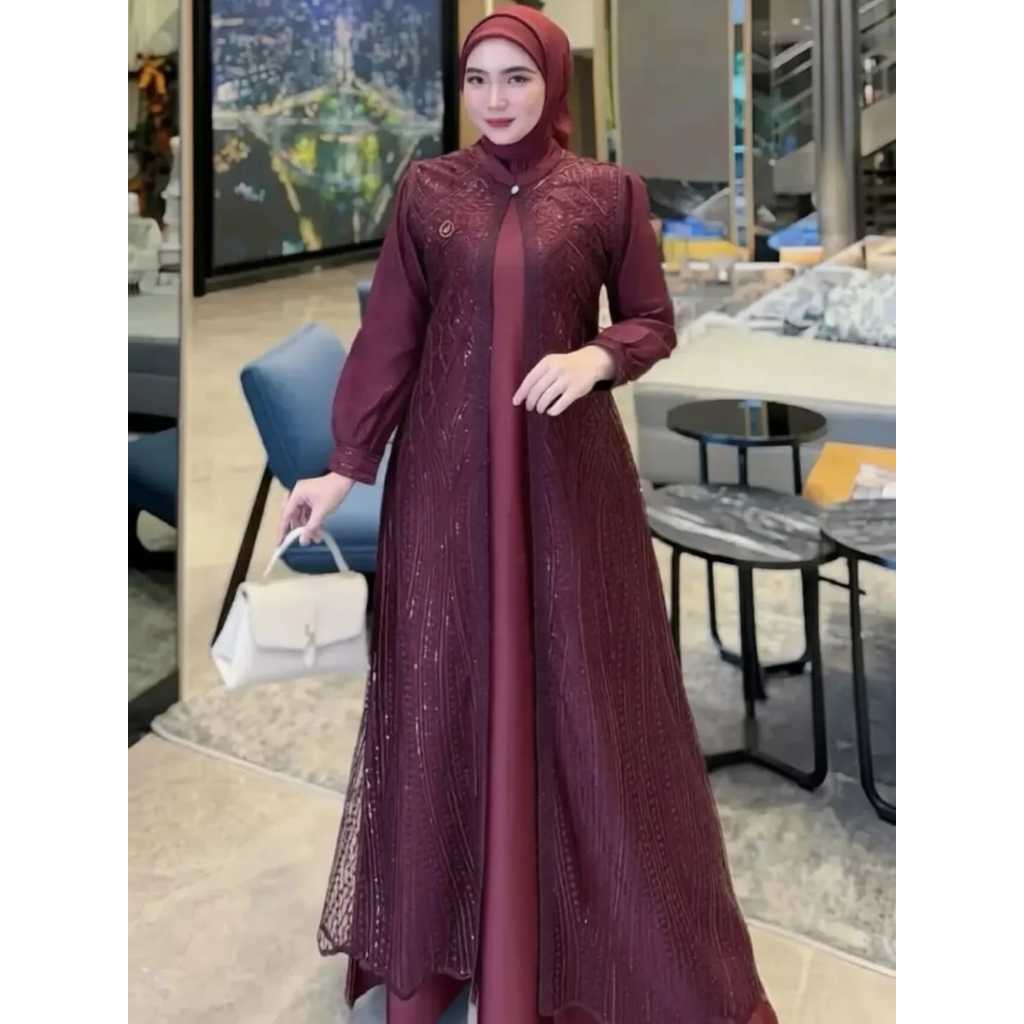 KANITA DRESS GAMIS PESTA BRUKAT TERBARU BAHAN VELVET MEWAH GAUN REMAJA DEWASA 2026 VIRAL