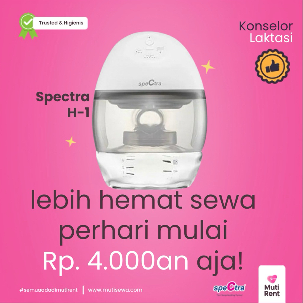 Sewa Pompa Asi Spectra H1 Wearable Rental Pompa Asi Spectra H-1 Pumping asi spectra rental pompa asi
