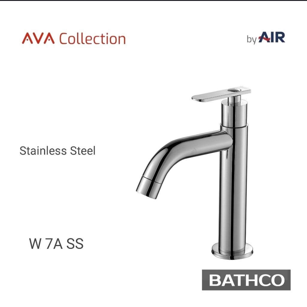 AVA COLLECTION by AIR W 7A SS / BL Kran Wastafel Keran Stainless Steel