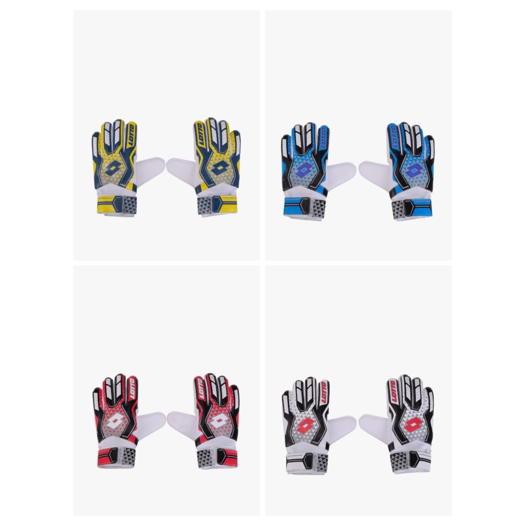 Sarung Tangan Kiper Lotto Ferdi Goalkeeper Gloves.  Black/Red/Blue/Yellow. LOTGL250735B/R/U/Y
