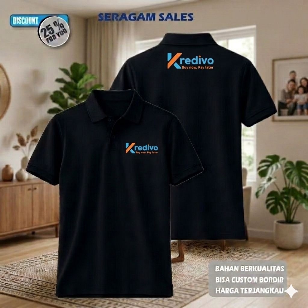 kaos polo shirt kredivo baju katun Lacoste kredivo pendek