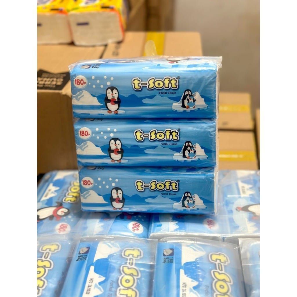 TISU T-SOFT BANDED 180SHEET PACK ISI 3