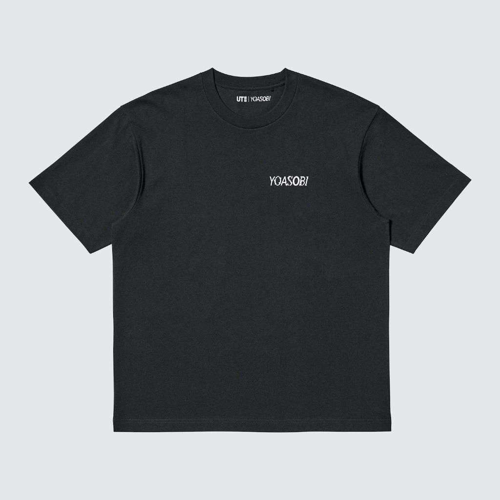 Tshirt Uniqlo x Yoasobi 04 | UT Yoasobi Kaos Lengan Pendek Unisex - Hitam