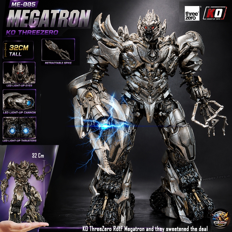 Premium Action Figure Transsforemers Megatron ROTF LED Scale DLX Size Besar 32 Cm KO Threezero