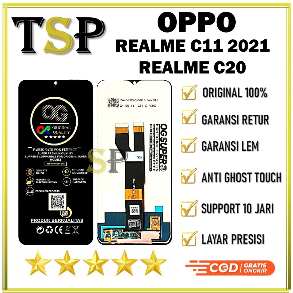 LCD REALME C11 2021 / REALME C20 ORIGINAL  100%