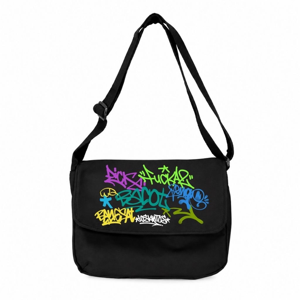 Tas Selempang losantos Graffiti new free sticker