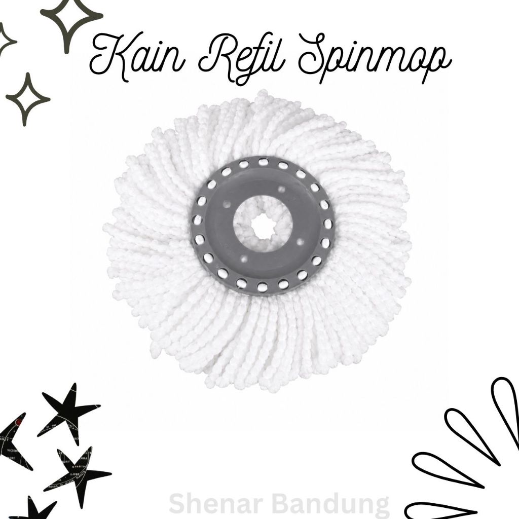 SHENAR KAIN REFIL SPIN MOP MICROFIBER / KAIN PEL SPIN MOP