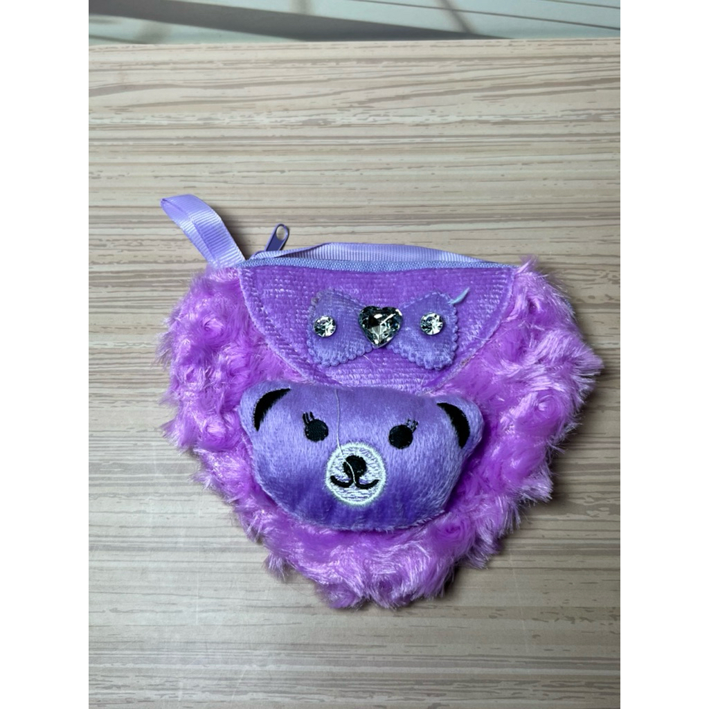 HHH43 TAS BULU ANAK LOVE  BONEKA HELLY KITTY . MELODI . BERUANG