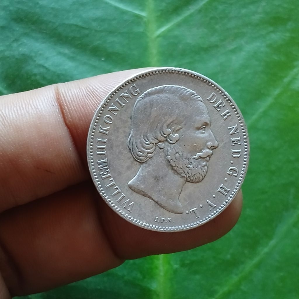 Koleksi Barang Peninggalan Koin Perak 1 Gulden Willem III Th 1865
