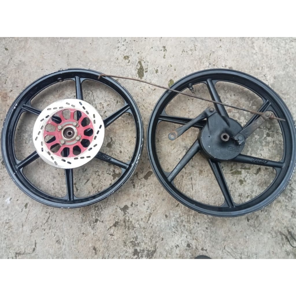 velg satria 2 tak single disk atau tromol