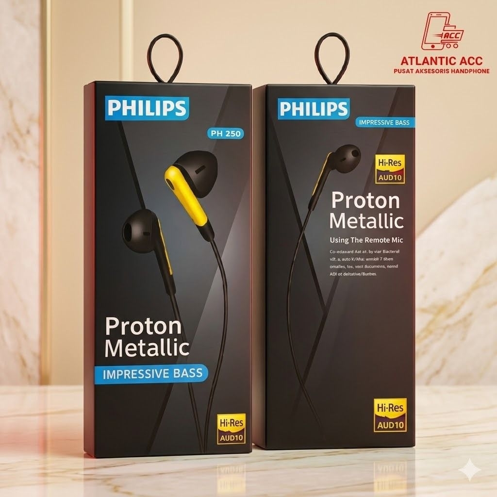 Earphone Philips Extra Bass HF Universal + Mic QP-268S PH-229 AT-036 PH-268 VA-298