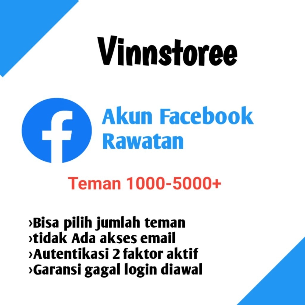 Akun facebook Rawatan teman 1000-5000 ribuan
