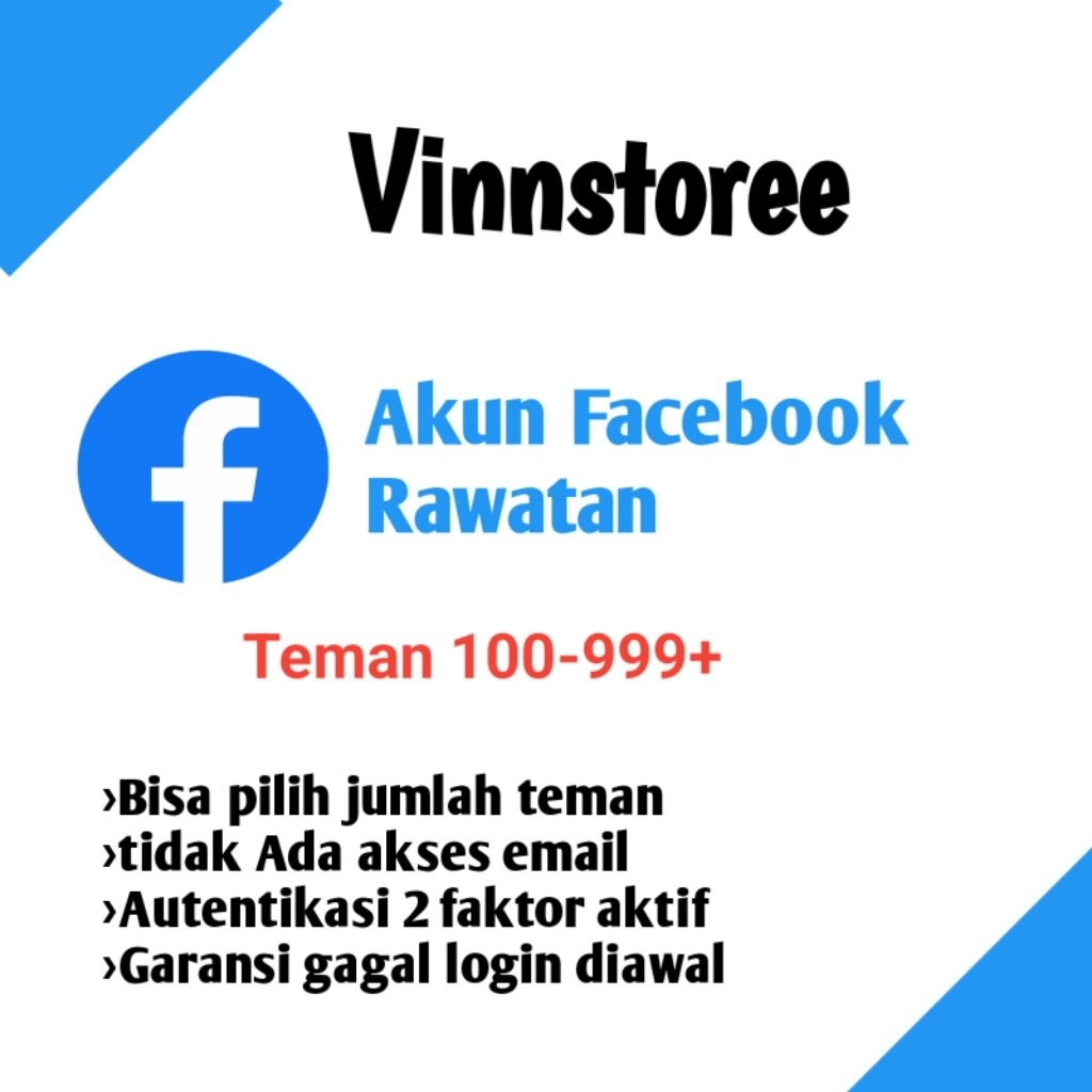 Akun facebook rawatan teman 100-999 berumur