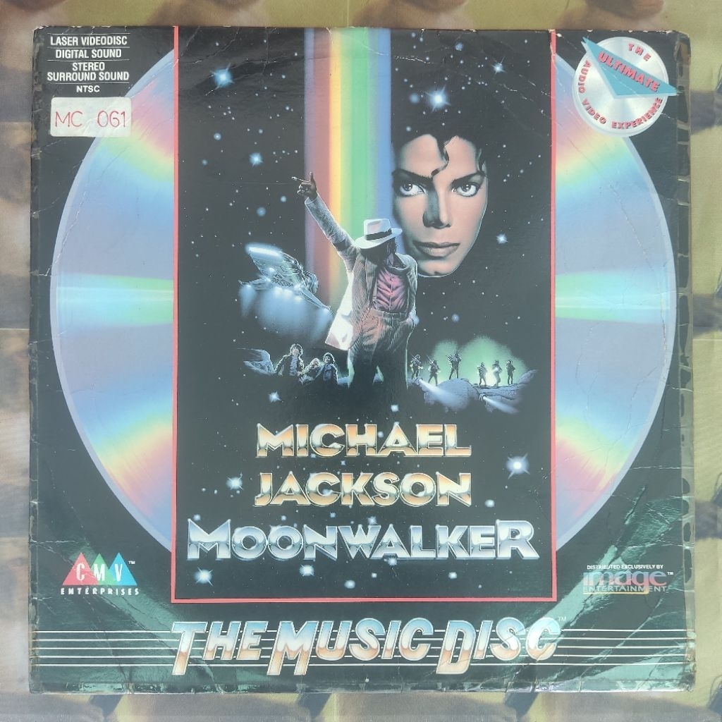 LASERDISC MICHAEL JACKSON MOONWALKER laser disc film movie music video musik new sealed baru mint 2n
