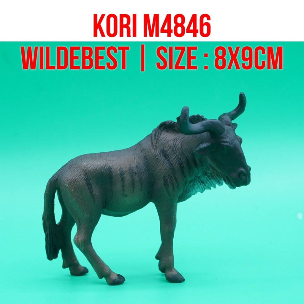 KORI M4846 Wildebeest Gnu Connochaetes Gnou Africa Afrika | Mainan Figure Binatang Miniature Hewan A