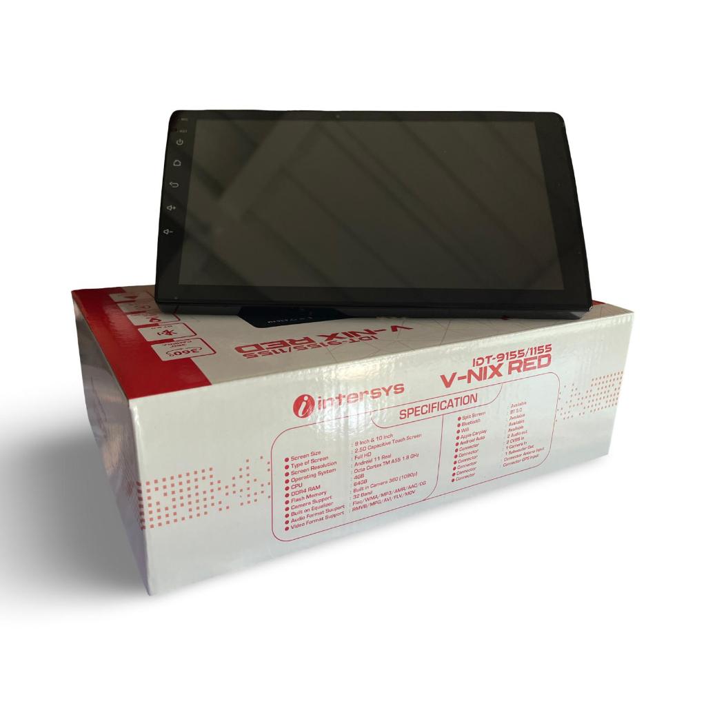Android Intersys IDT 9155 9 Inch V-NIX RED Carplay dan Android Auto