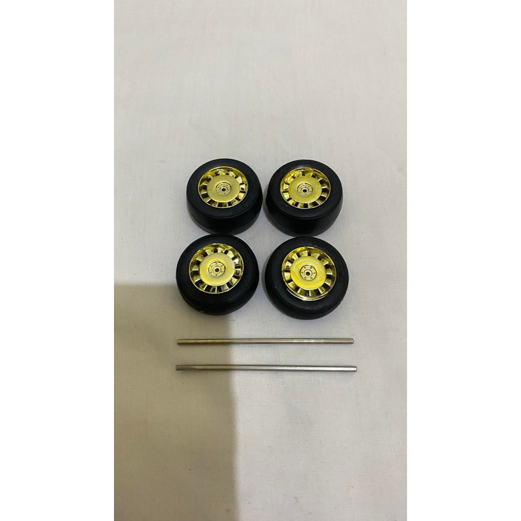 Tamiya Disk Wheel Hub Set Gold