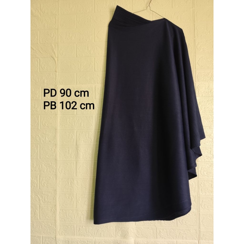 Jilbab plisket jumbo preloved