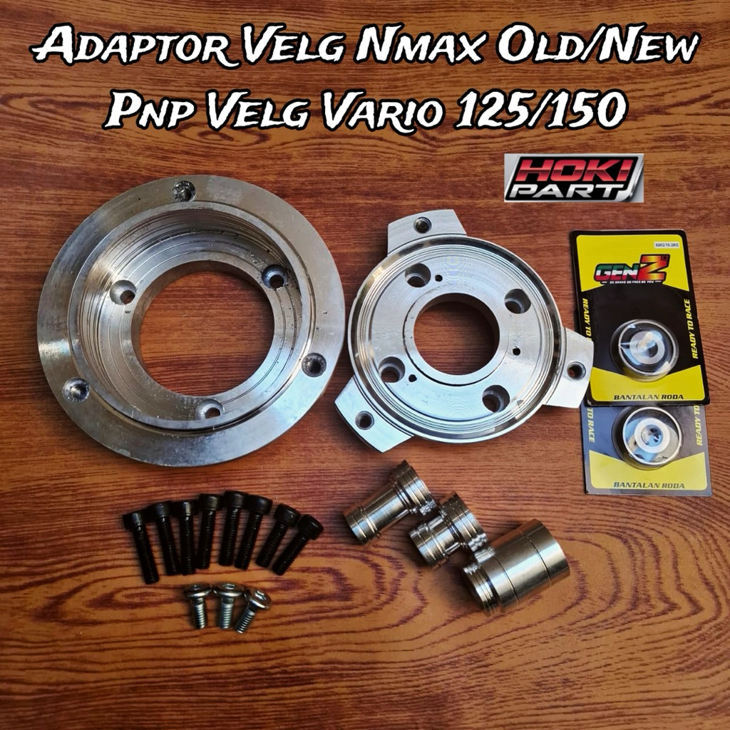 Adaptor Plendes Nmax Old/New Pnp Velg Vario/Adaptor disc Depan Belakang Nmax Pasang Velg Vario