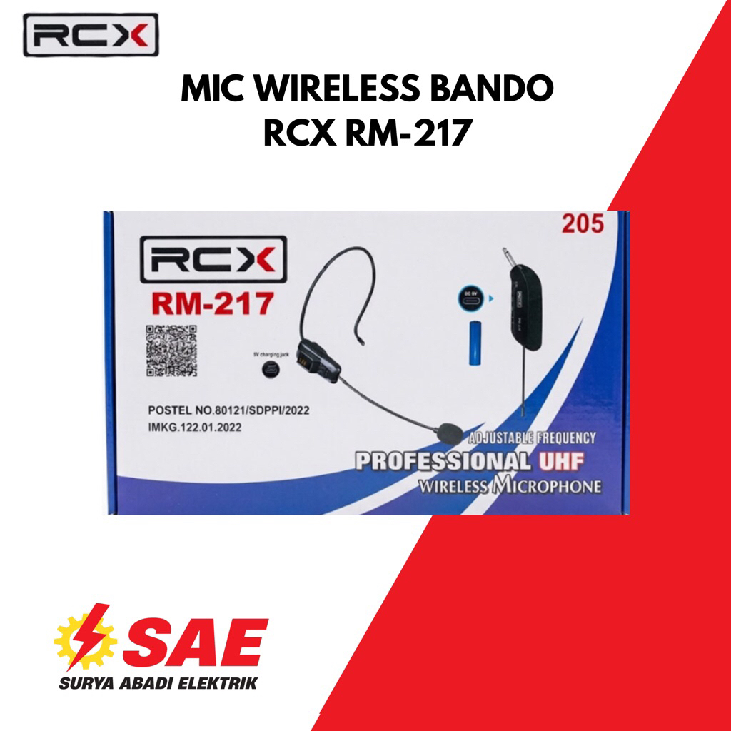 Mic / Microphone Bando Wireless RCX RM 217 tipe 205