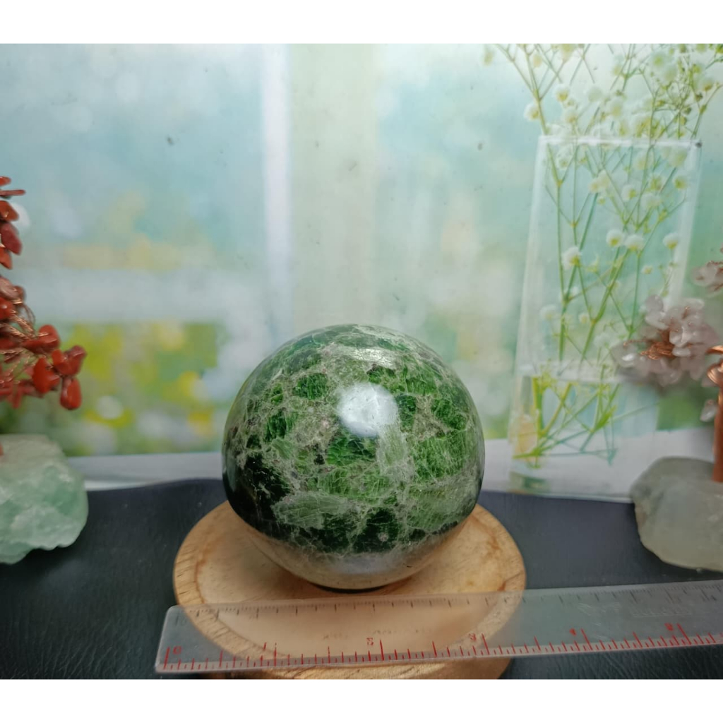Natural Batu Diopside Sphere (4) Asli Batu Alam