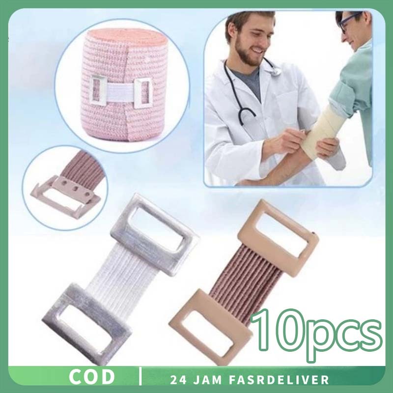 10pcs Klip Perban Elastis Tetap Penjepit Perban Elastis Multifungsi Clip Perban Elastis