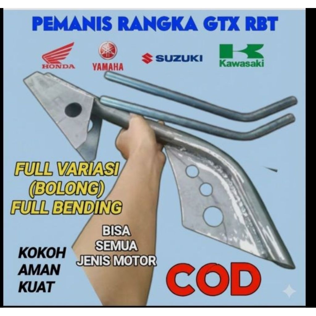 PEMANIS RANGKA RBT FULL BOLONG SEMUA JENIS MOTOR - TAMBAHAN RANGKA RBT - PENGUAT RANGKA RBT