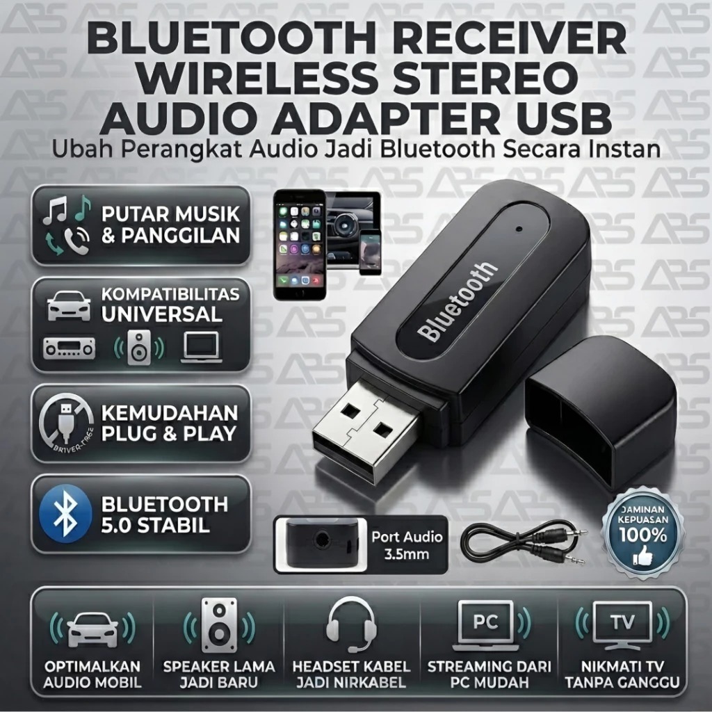 BLUETOOTH RECAIVER CK-02 WIRLES RECAIVER CK02 CK-02 MURAH BERKUALITAS