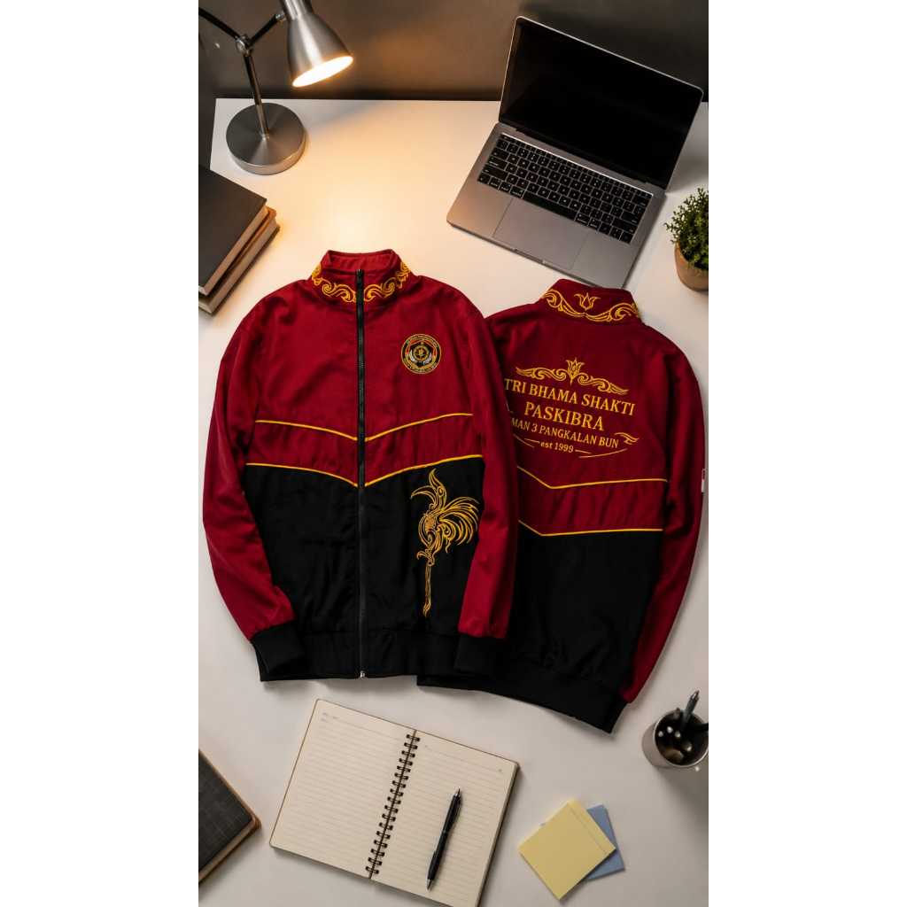 Jaket Paskibra Custom Bordir Premium Jaket Pasukan Pengibar Bendera Sekolah SMP SMA SMK Kampus Organ