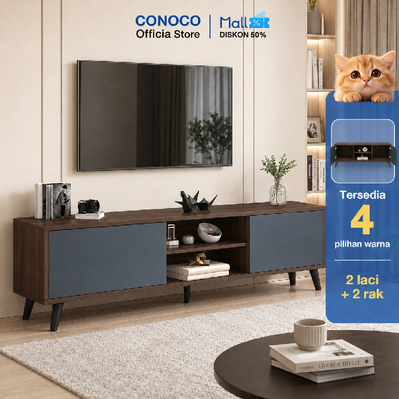 CONOCO Rak TV Meja TV Meja Tv Minimalis Modern Lemari Tv Kabinet Tv Murah Meja TV Murah Awet