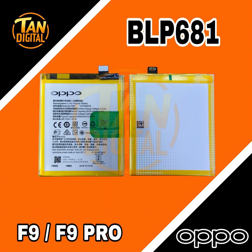 BATERAI BLP681 OPPO F9 / OPPO F9 PRO