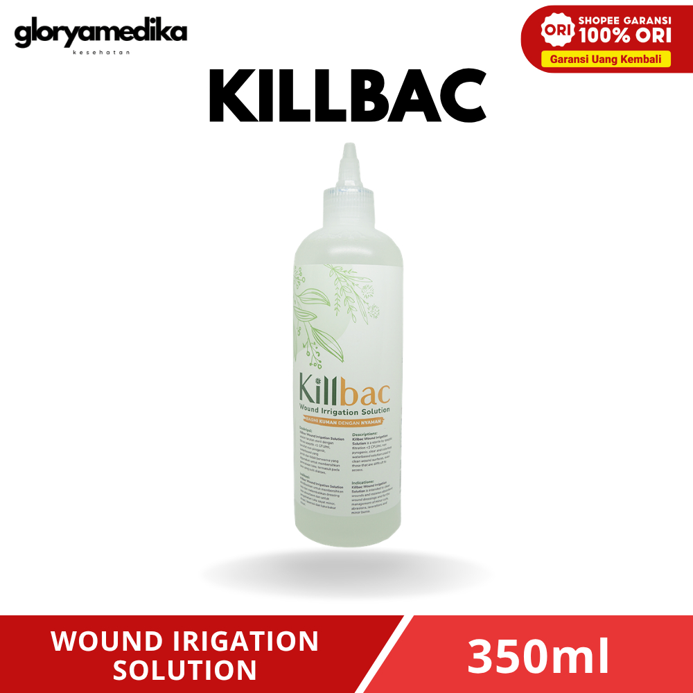 KILLBAC 350ml Cairan Pembersih Luka Killbac Wound Irrigation