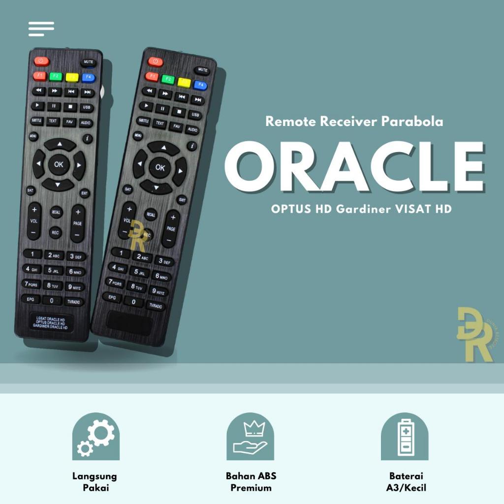 Remot Remote Receiver Parabola Digital Oracle OPTUS HD Gardiner VISAT HD tanpa setting grade ori