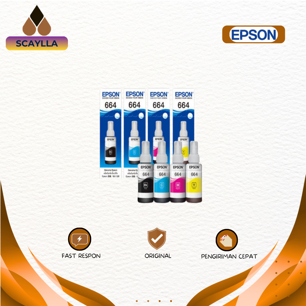 Tinta Epson T664 Original Printer L360 L220 L350 L120 L121