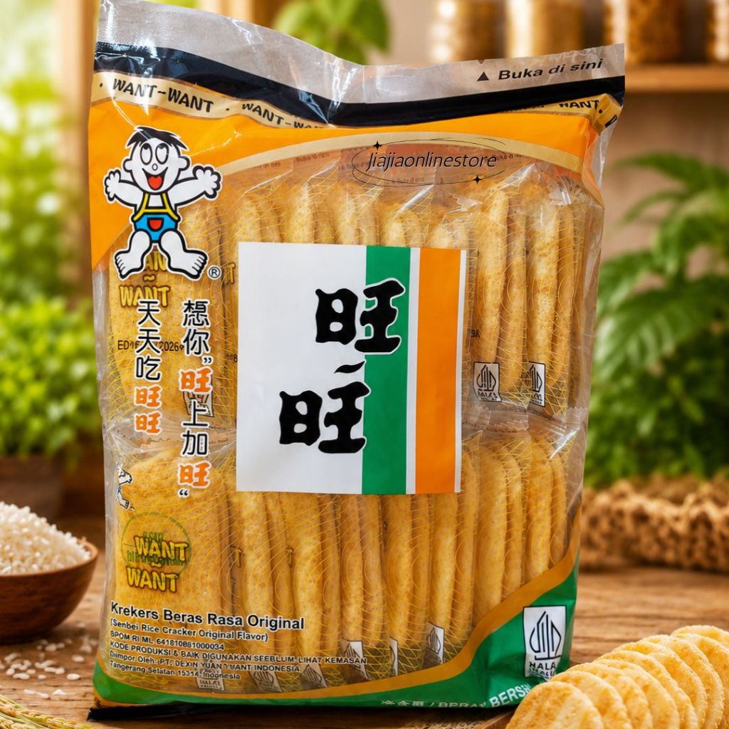 Want want Rice Crackers Snow rice crackers manis Rice crackers asin crackers salted Krekers beras ma