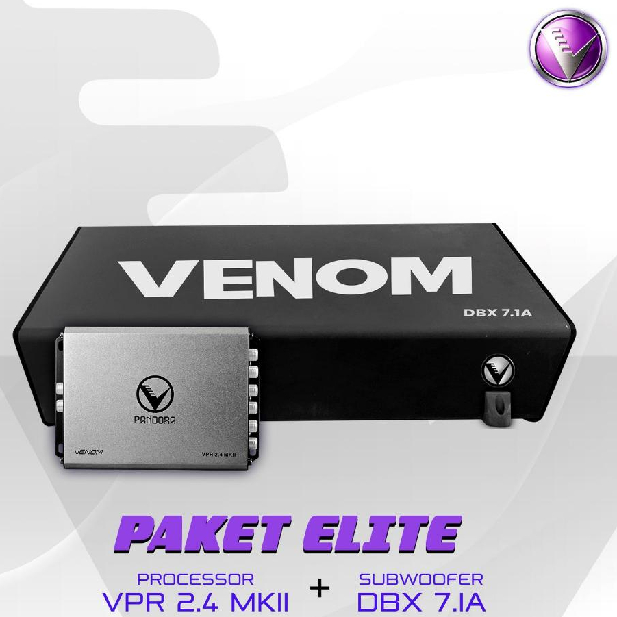 Paket Audio Venom Elite 1 Venom Express Processor VPR 2.4 MKII + Subwoofer Aktif DBX 7.1A
