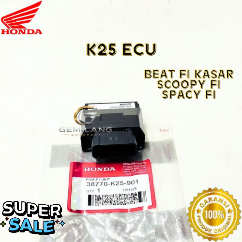 ECU KODE K25, ECU BEAT FI KASAR, ECU SCOOPY FI, ECU SPACY FI