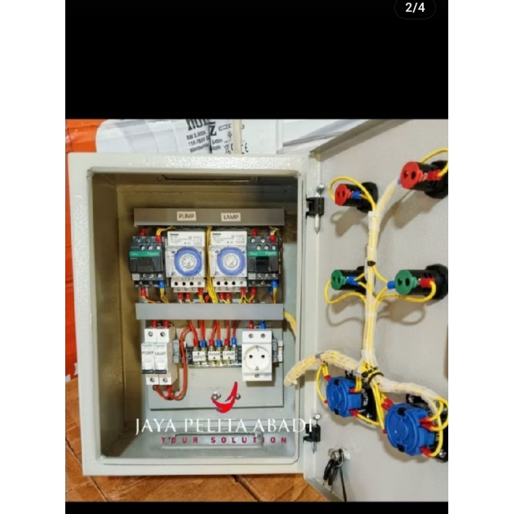 panel pompa otomatis timer