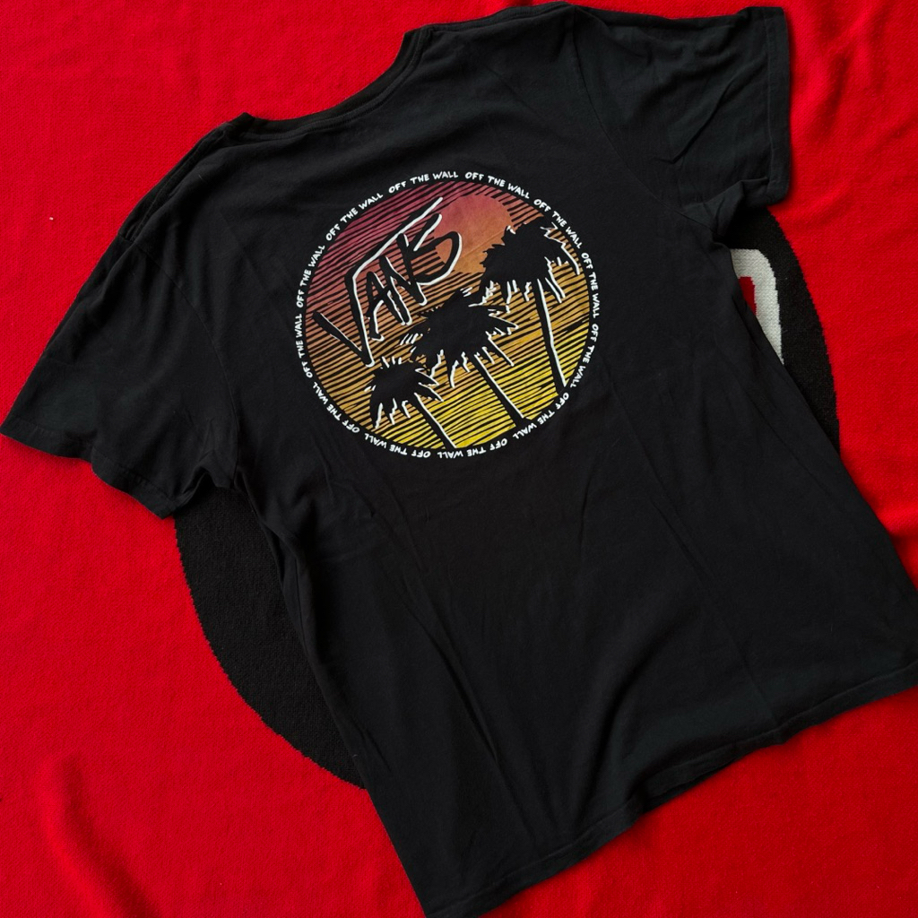 Vans Tshirt Black Kaos